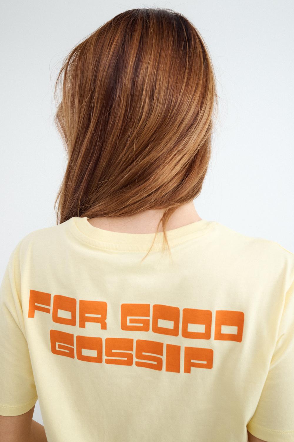 Remera Regular For Good Gossip - Blazing Yellow