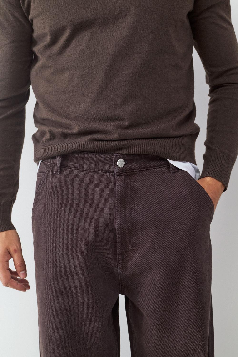 Pantalón TWILL SKATER FIT ALBERTO - Coffee Bean