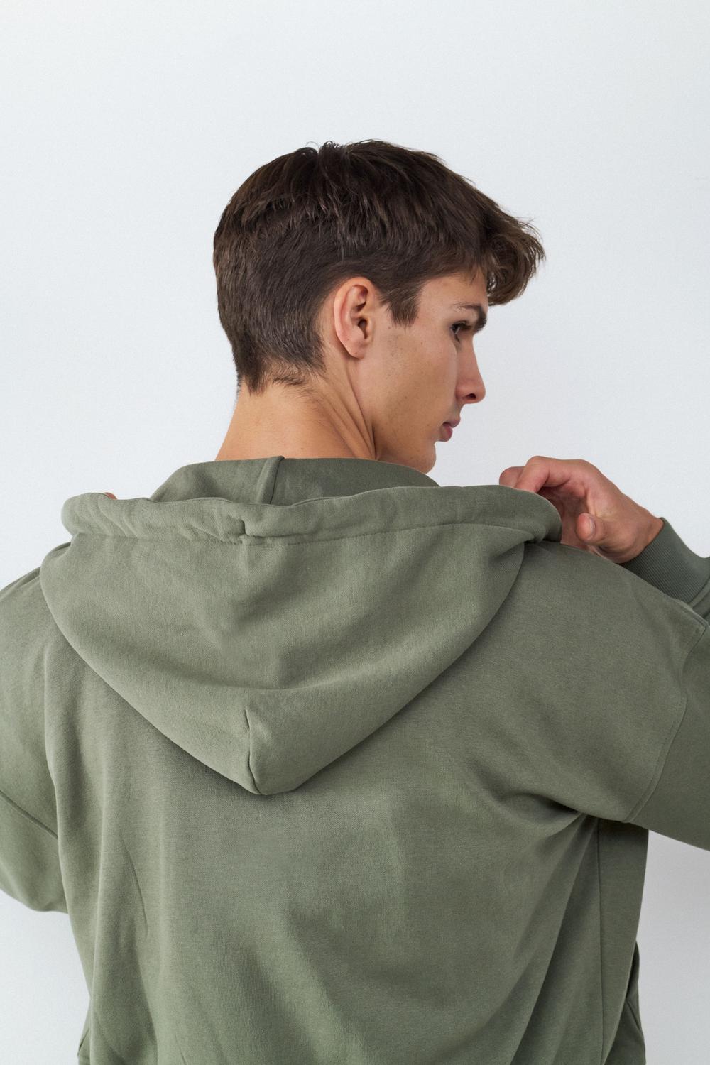 Buzo Regular Fit Zip Up - Mulled Basil