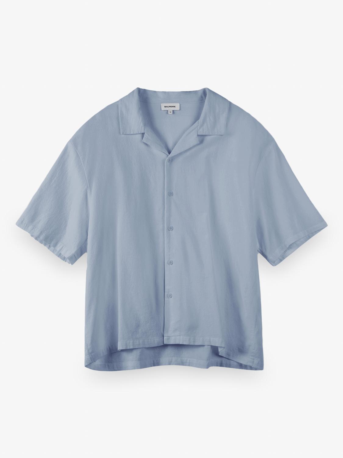 Camisa Relaxed Fit Fluid - Light Blue