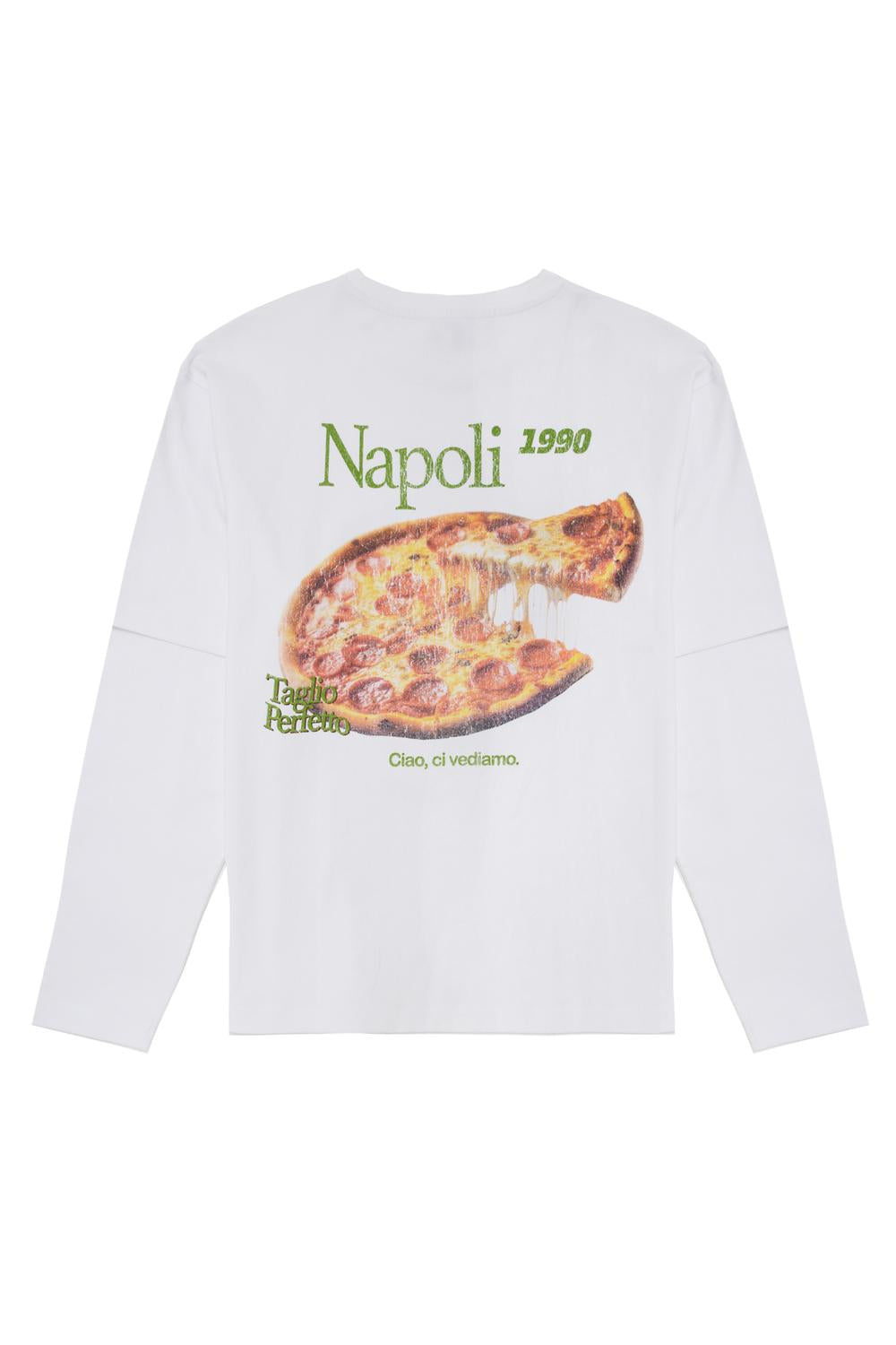 Camisa Relaxed Fit Double Pizza - White