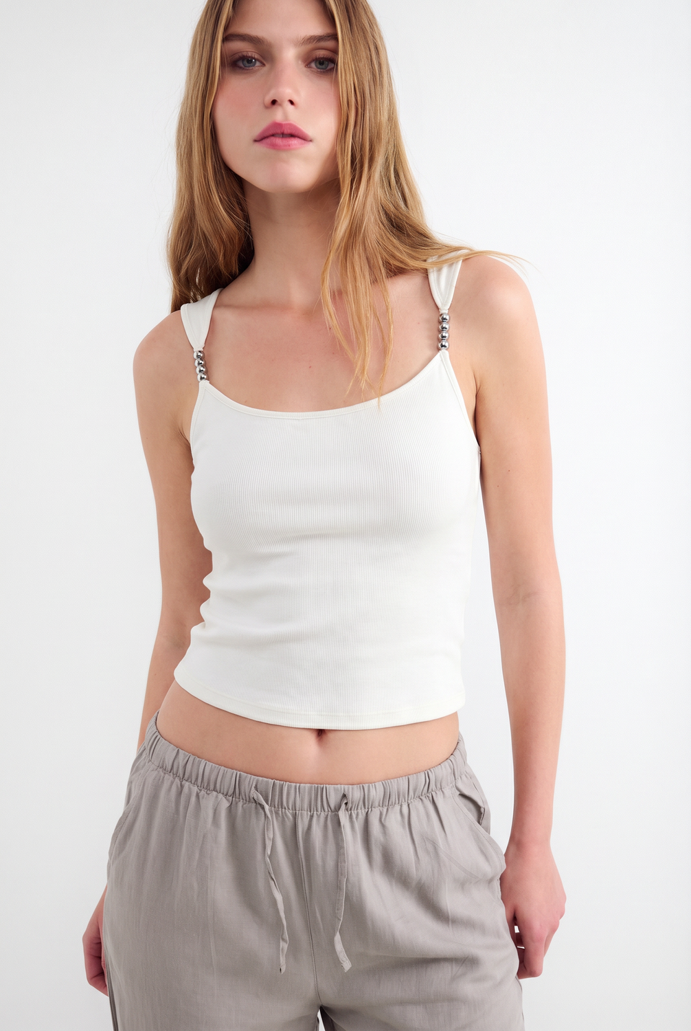 Top Regular Straps Detail - Ice Flow