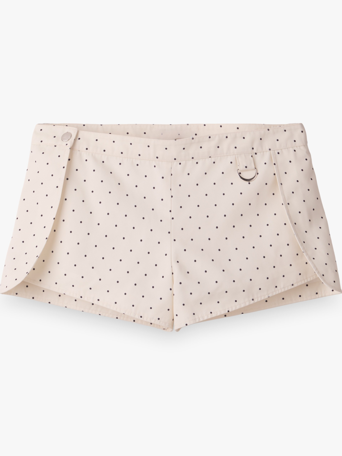 Short Regular Polka Dots - White