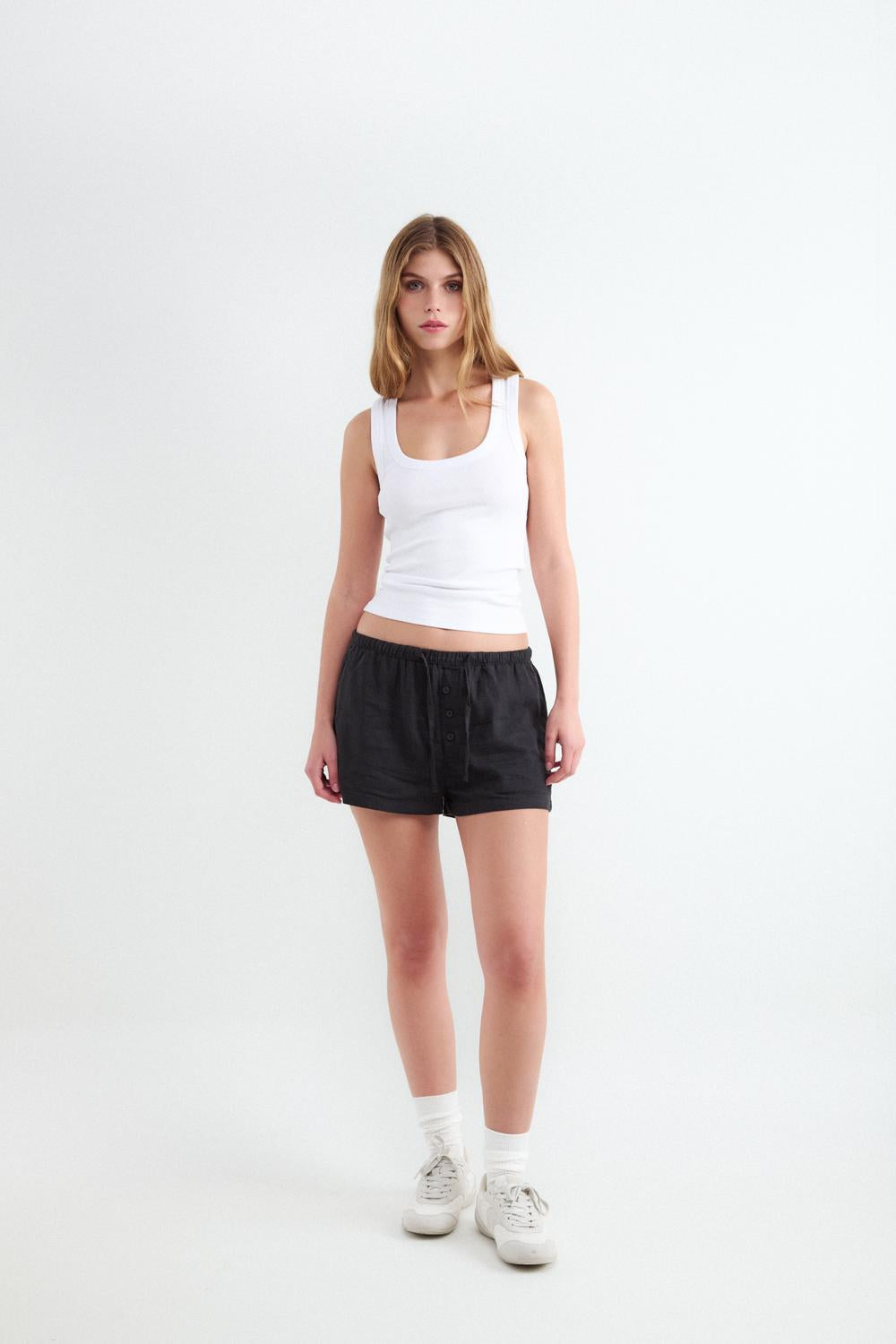 Top Regular Basic Tank - White