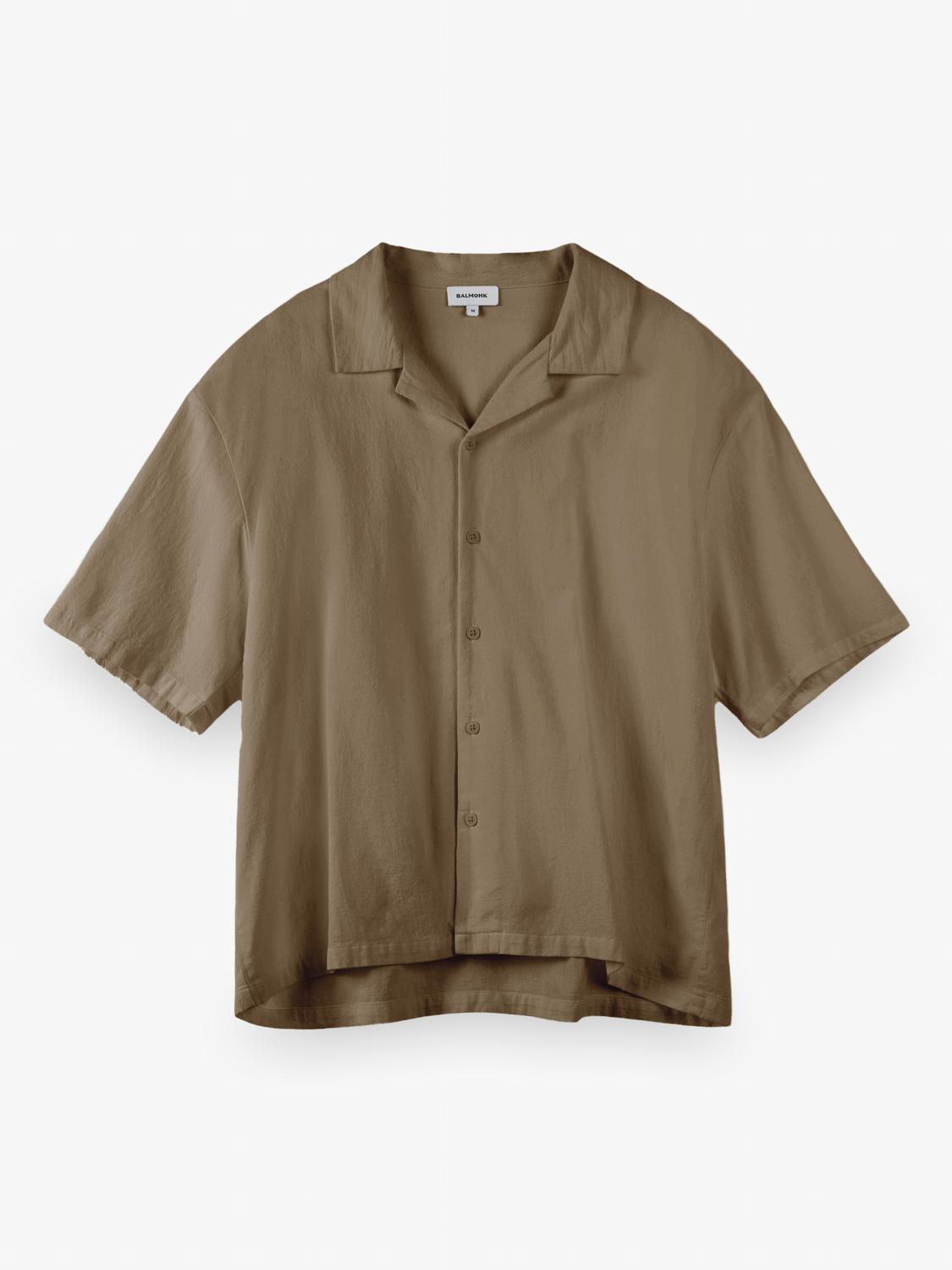Camisa Relaxed Fit Fluid - Brown Out