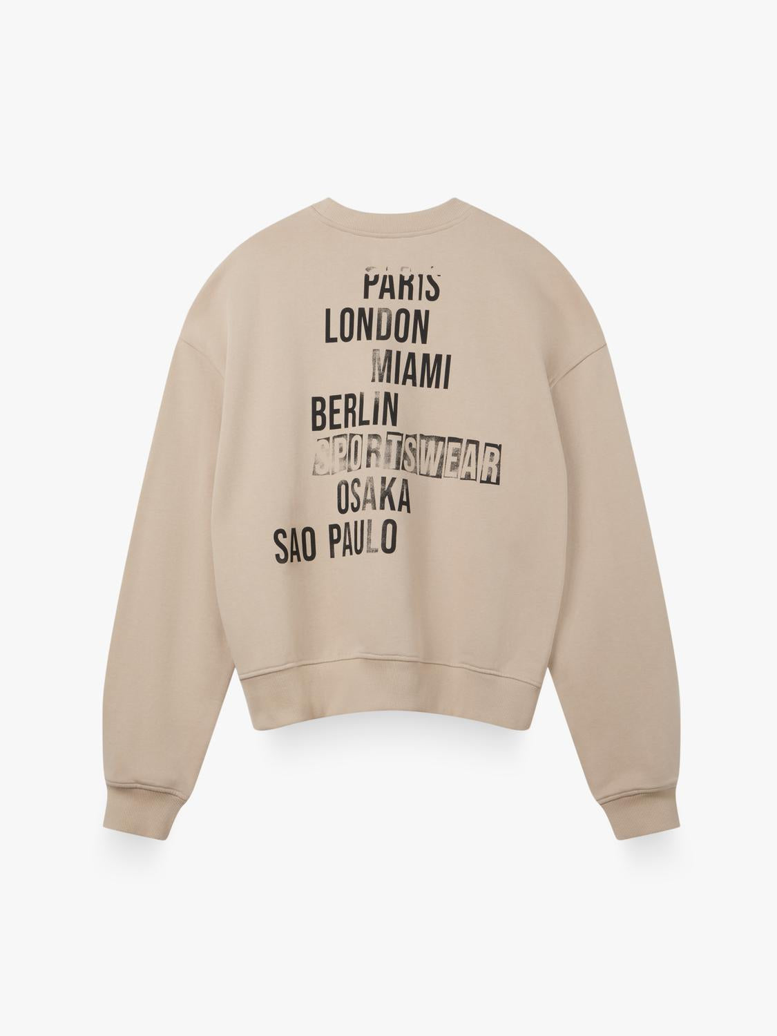 Buzo Relaxed Fit Print - Beige