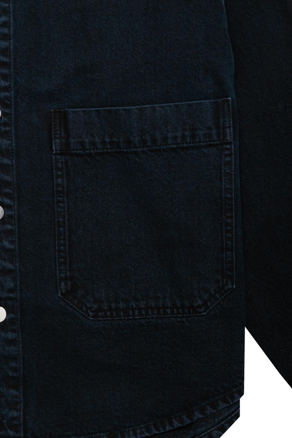 Campera Denim Overshirt - Blue Black Denim
