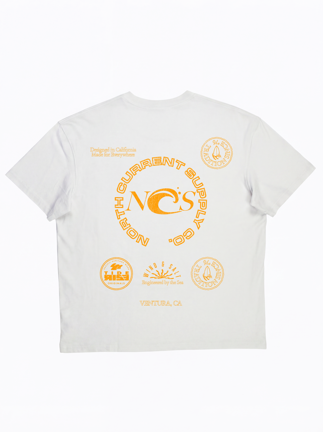 Remera Relaxed Ocean - White