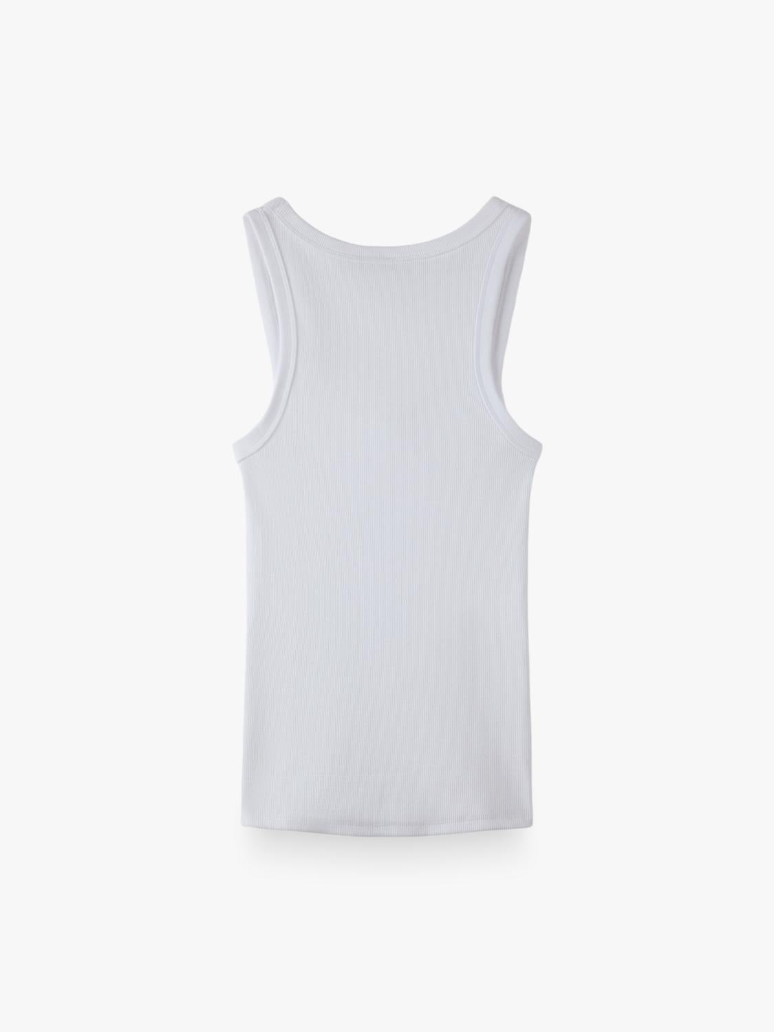 Top Regular Basic Tank - White