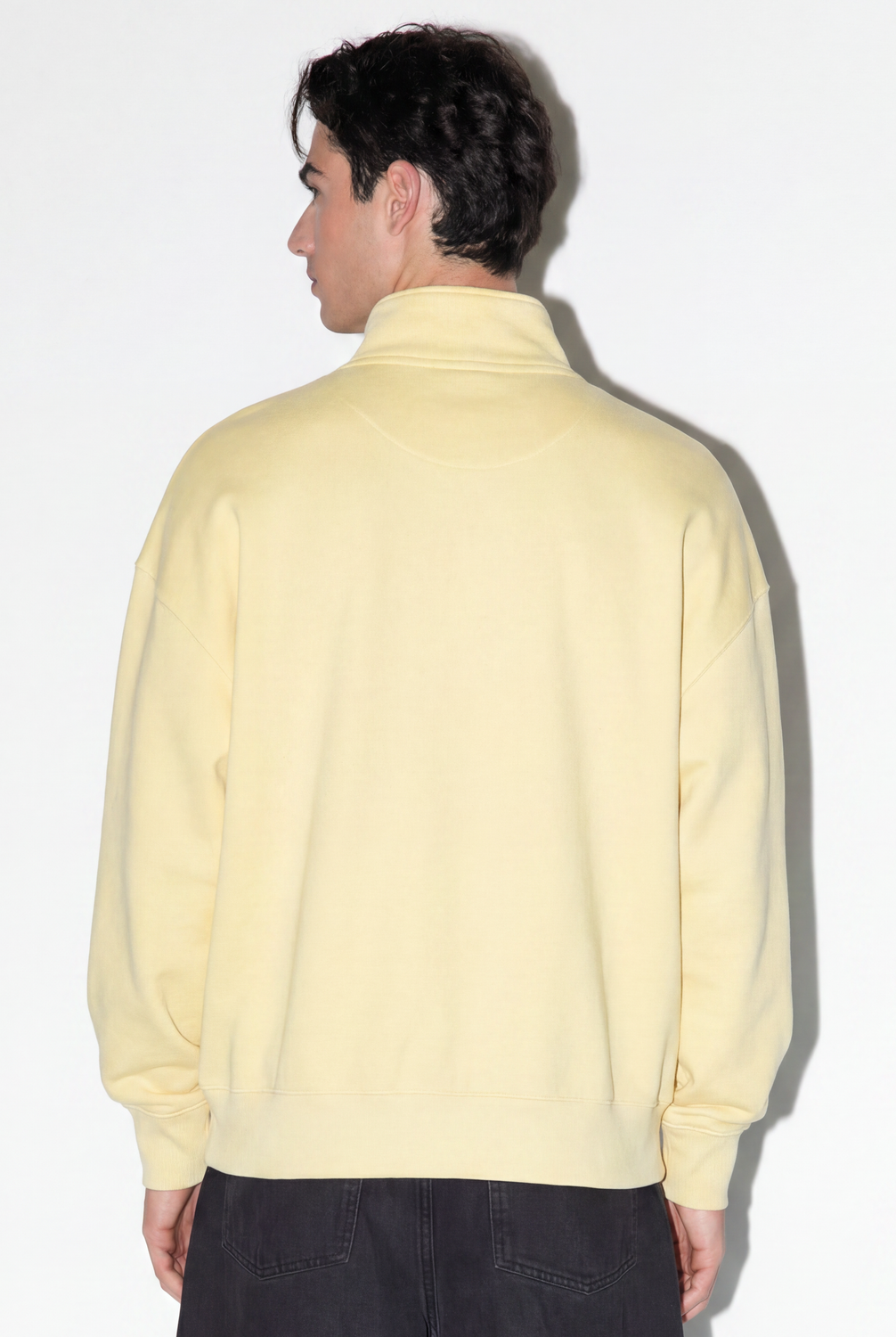 Buzo Regular Fit Half Zip Washed T - Blazing Yellow