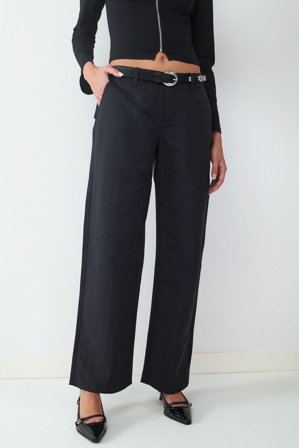 Pantalón Wide Leg Technical - Black