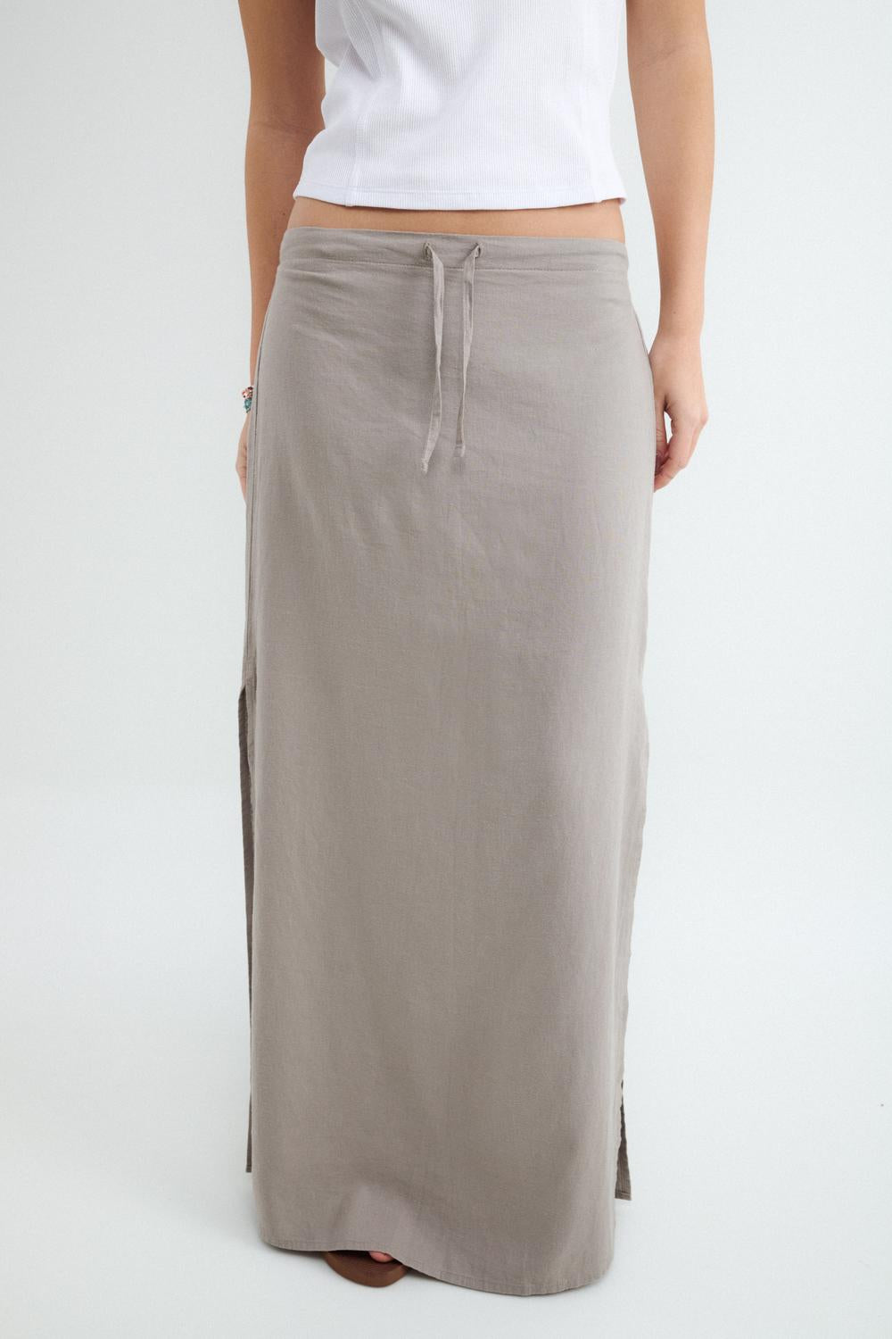 Pollera Long Rustic - Deep Taupe