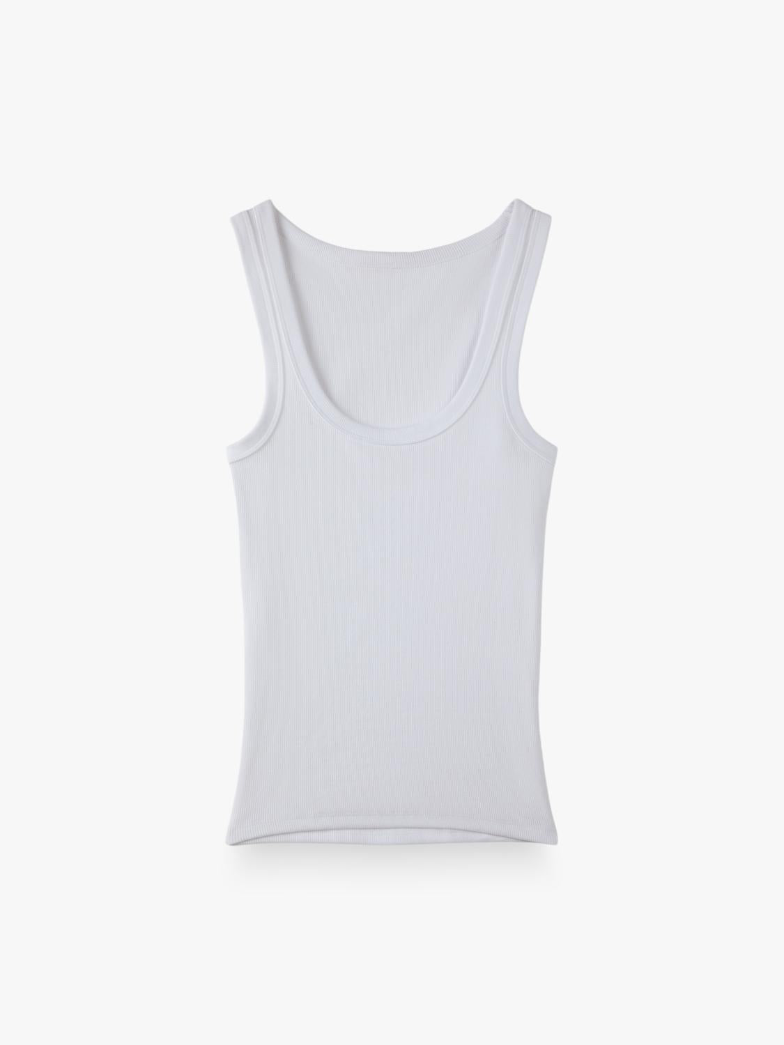 Top Regular Basic Tank - White