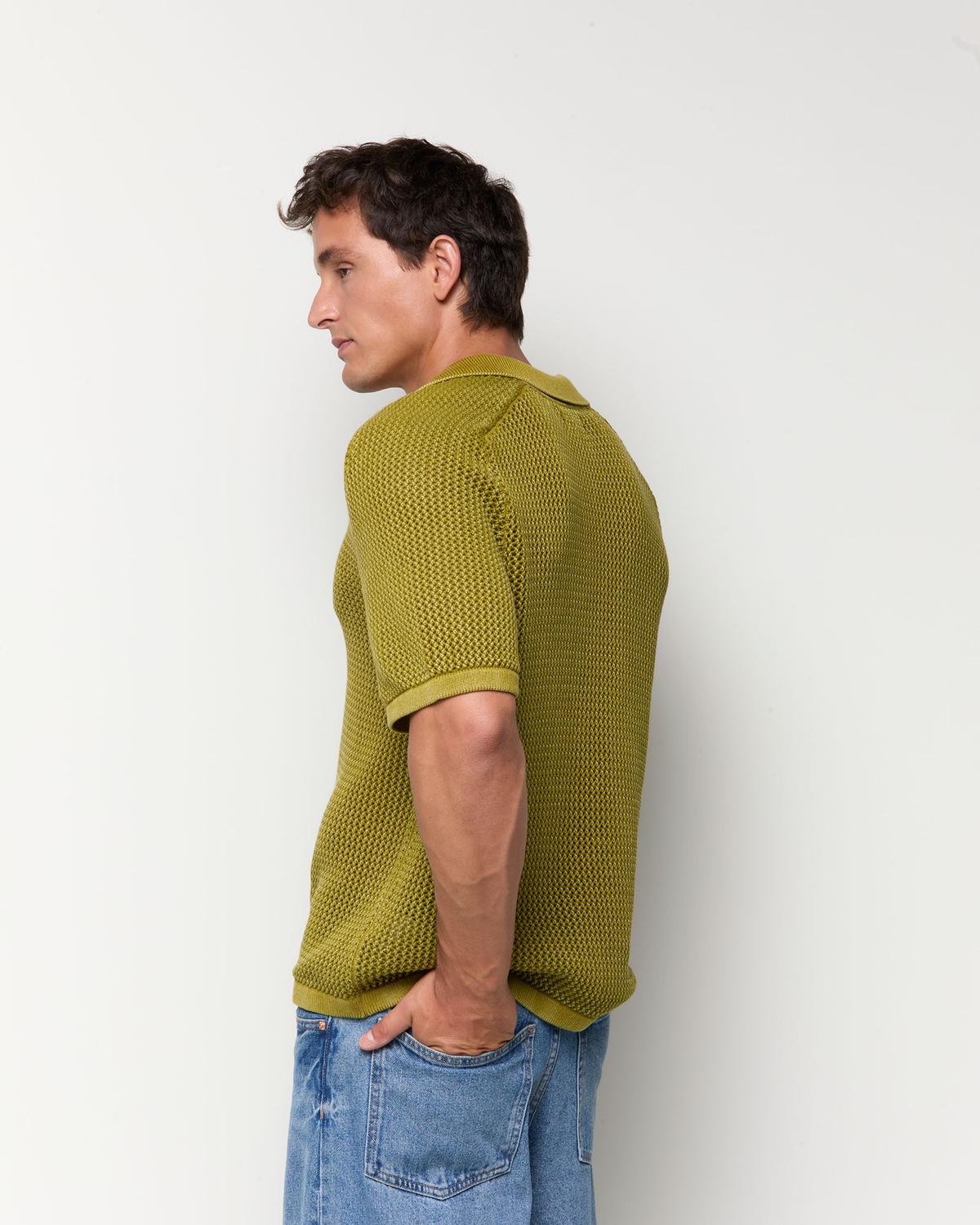 Camisa Regular Fit Texture - Green Moss