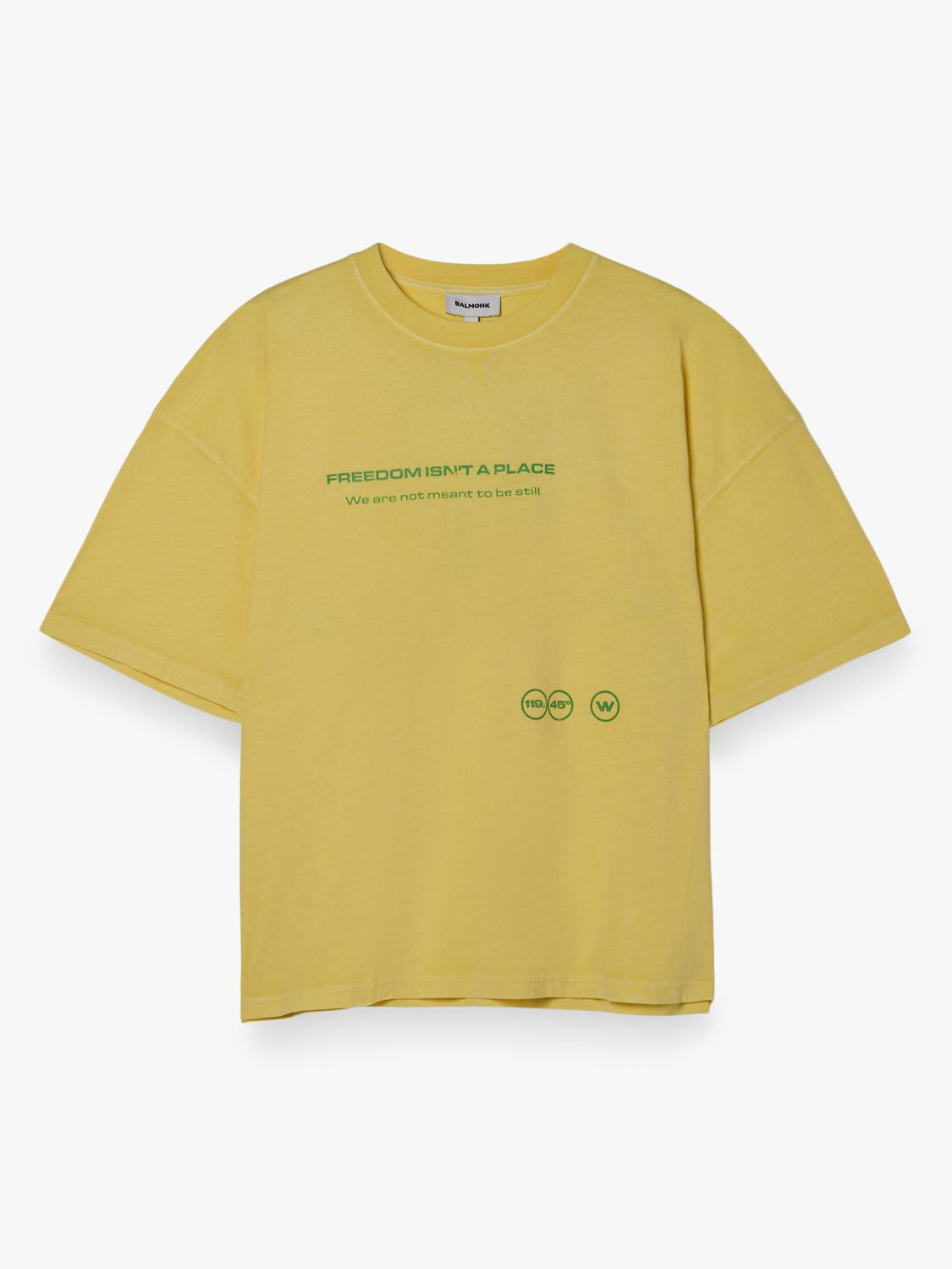 Remera Boxy Freedom Place - Blazing Yellow