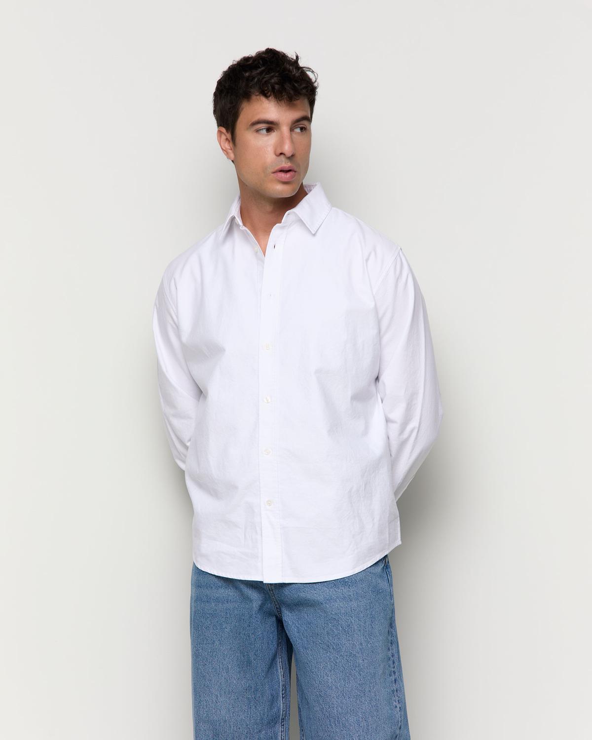 Camisa Regular Fit Oxford - White
