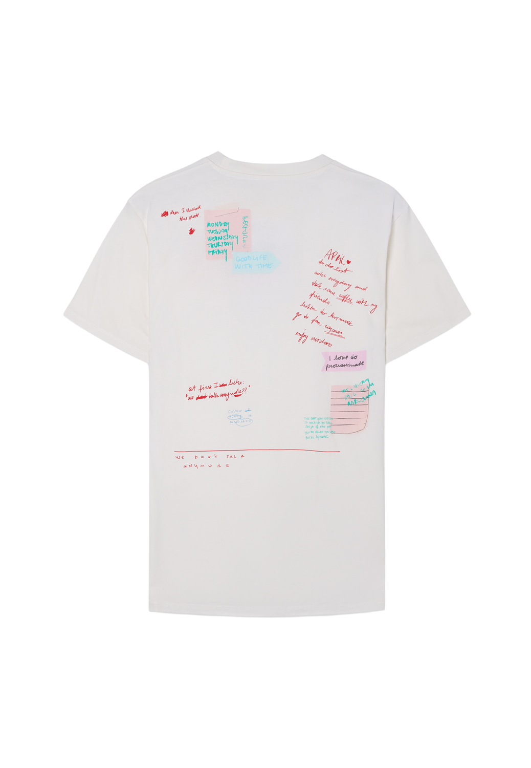 Remera Oversize Post It - White