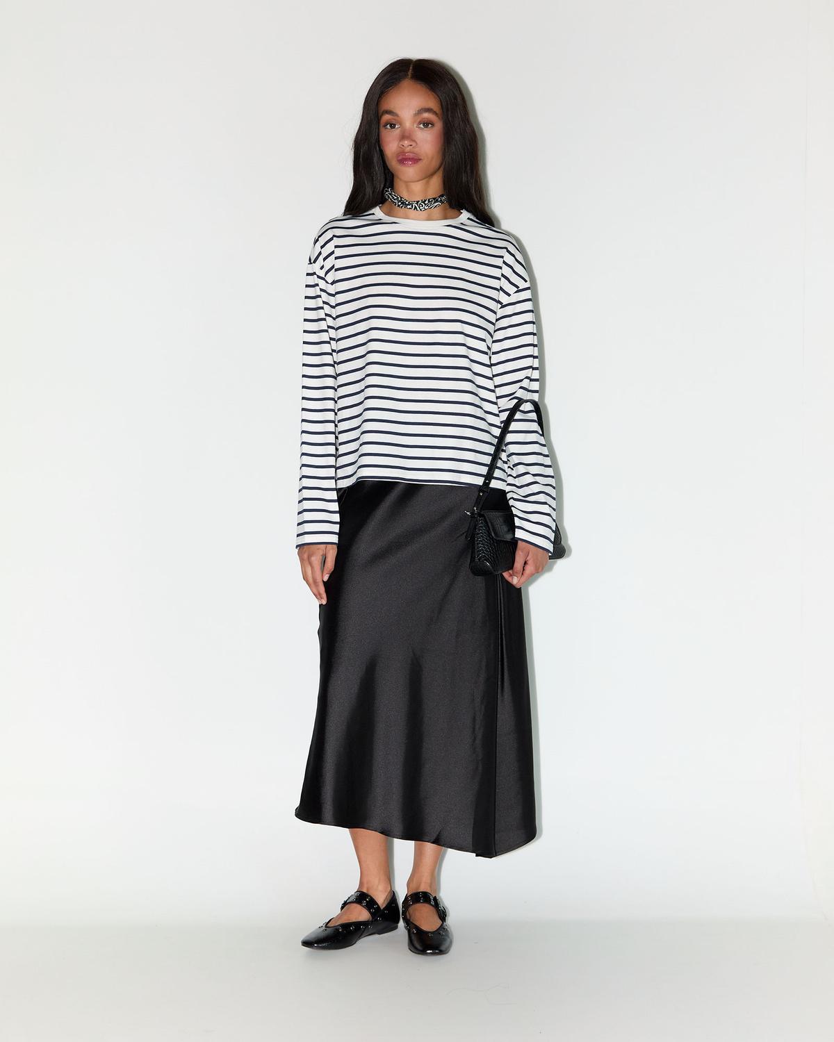 Pollera Basic Satin - Black